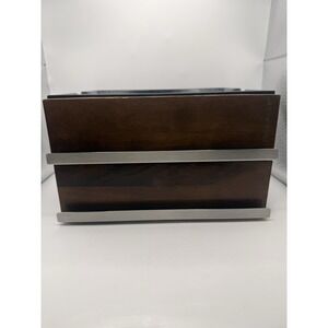 Starbucks 24 K-cup Holder wood/stainless drawers
